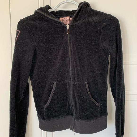 Juicy couture velour hooded full zip sweater - Picture 2 of 3
